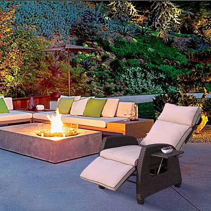 New Design Luxury Outdoor Indoor Rattan Lounge Chair Wicker Sofa Garden Set