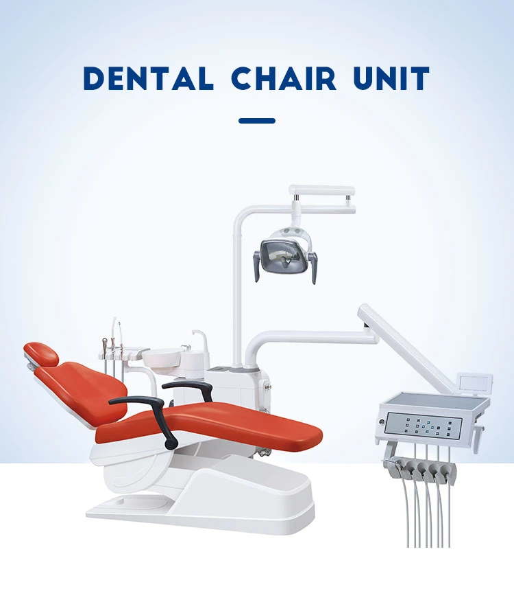 CE Certified Hard Leather Dental Unit with Computer Controlled Dental Chair