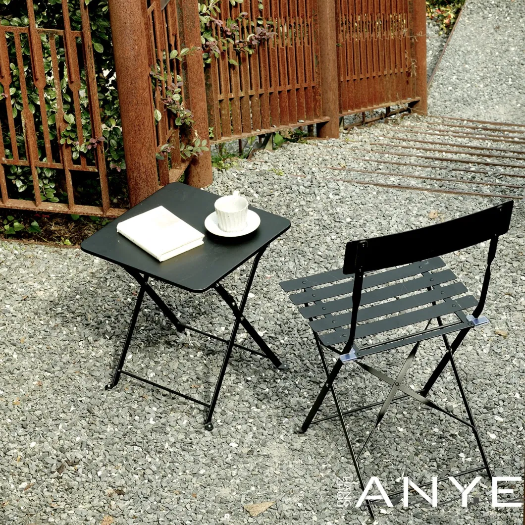 Garden Supplies Outdoor Furniture Metal Sturdy Waterproof Folding Dining Chairs