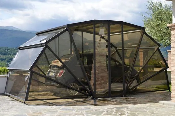 Garden Outdoor Sun Shelter Aluminium Glass Houses Sunrooms for Villa Garden Greenhouse