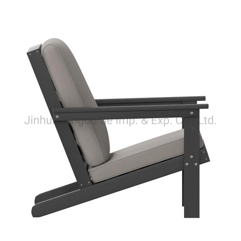 High Quality Morden Outdoor Chair Hotel Restaurant Patio Garden Chair Dining Chair Plastic Wood Outdoor Chair in Black