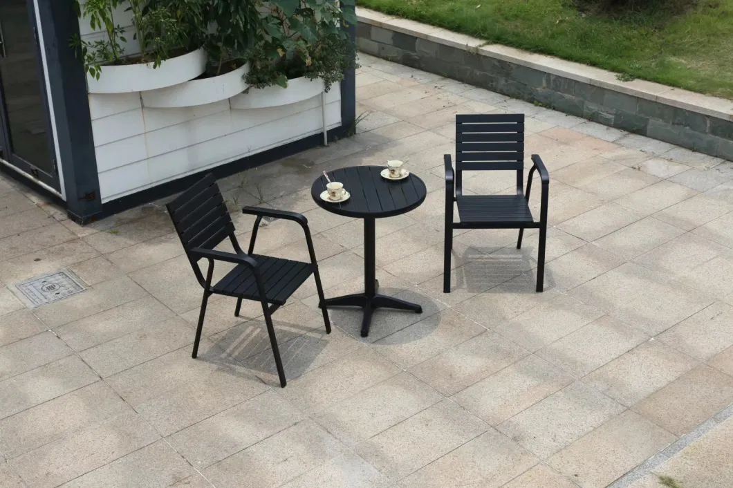 Outdoor Table Chairs Single Odd Chair Plastic Wood Yard Outdoor Open-Air Balcony Recreational Milk Tea Shop Cafe Tables and Chairs