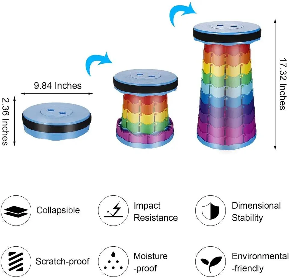 Convenient Telescopic Folding Stool Camping Stools