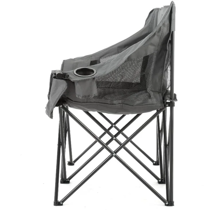 Portable Folding Double Duo Camping Chair Loveseat with 2 Cup &amp; Wine Glass Holder