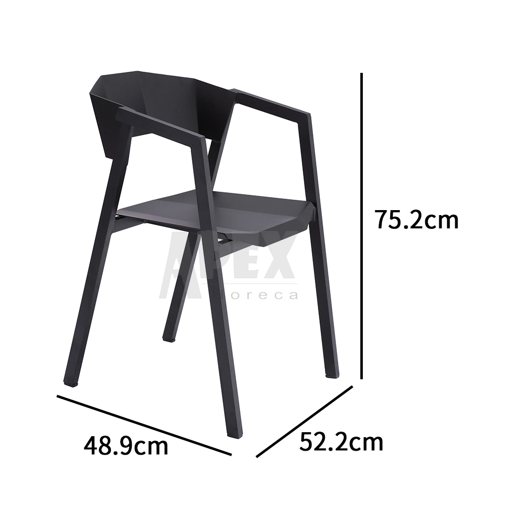 Manufacturers Hot Selling Modern Black Casual Portable Outdoor Dining Chair