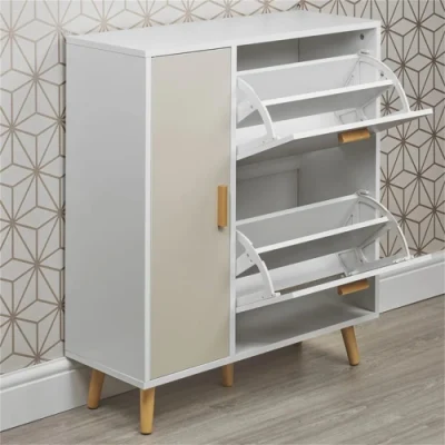 Decorativo moderno Mobili per la casa Mobili soggiorno armadio di stoccaggio MDF legno Rack per pattini