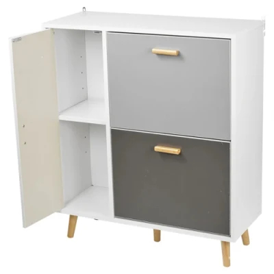 Decorativo moderno Mobili per la casa Mobili soggiorno armadio di stoccaggio MDF legno Rack per pattini