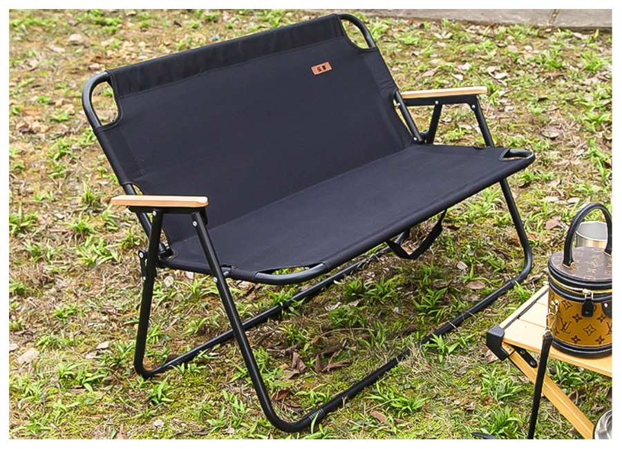 Outdoor Two Person Folding Portable Camping Bench Soft Double Seat Beach Chair