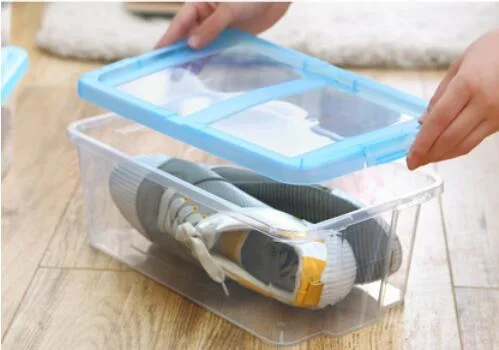 Ransparent/Clear Drop Front Shoe Box Storage Plastic