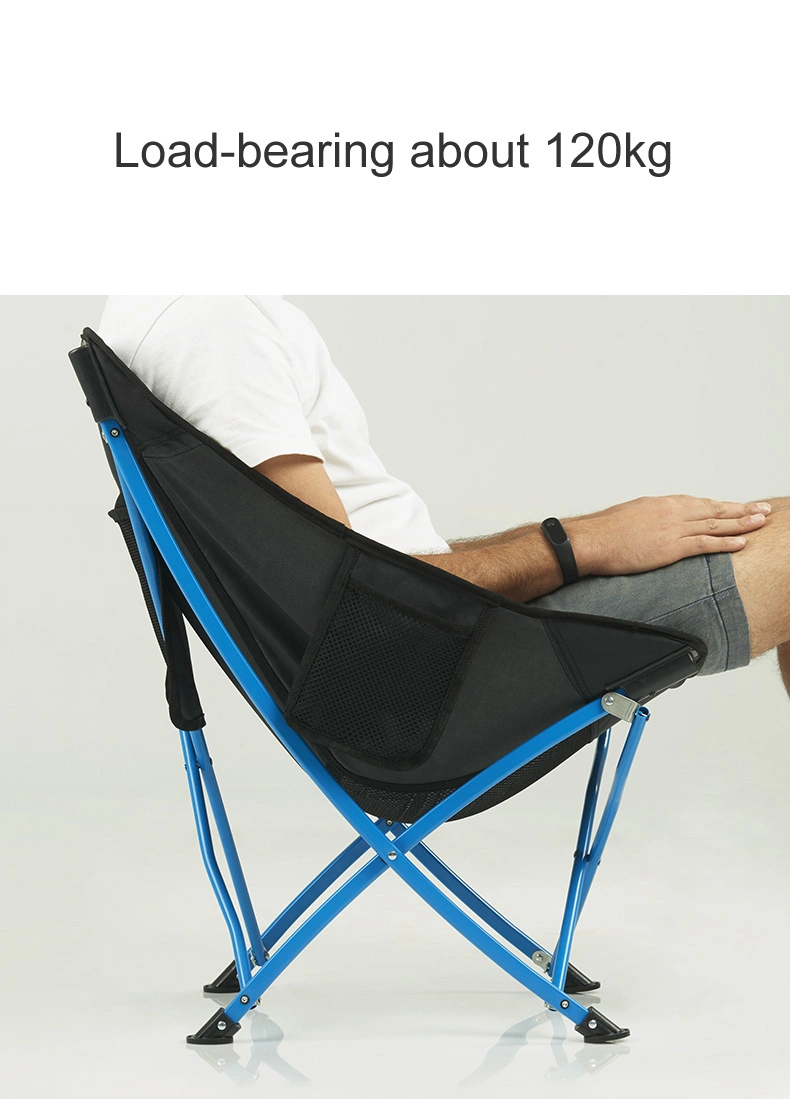 Outdoor Portable Light Weight Folding Moon Chair for Fishing Beach Camping Drawing Picnic