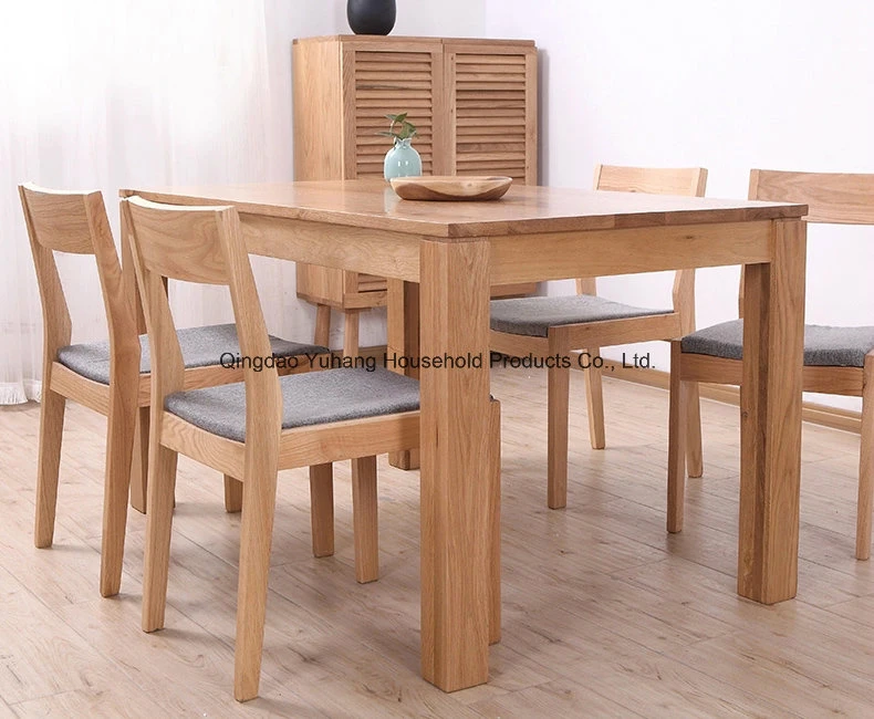 Oak Wood Dining Set One Table with Two Chairs and One Bench (M-X1094)