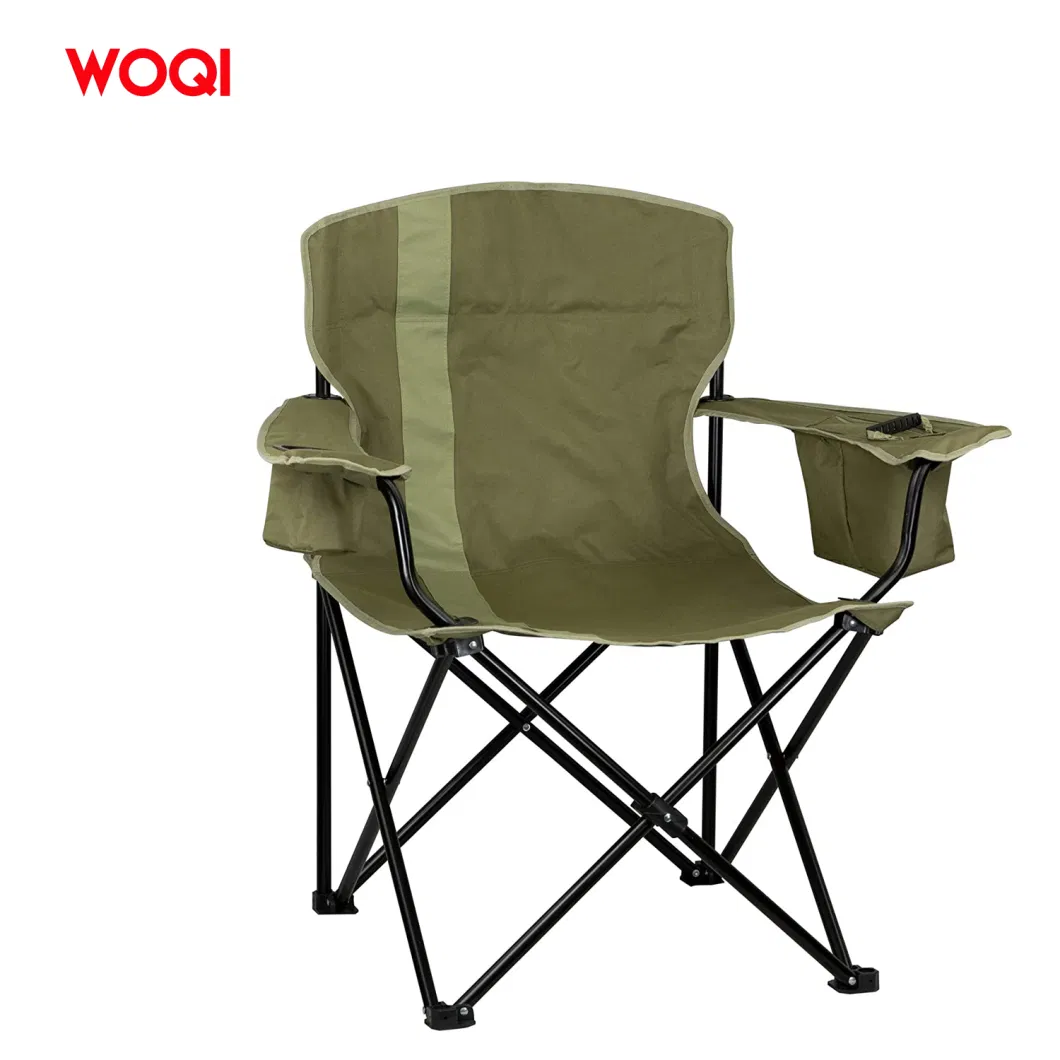 Woqi Customized Outdoor Portable Picnic Backpack High Seat Beach Folding Chair