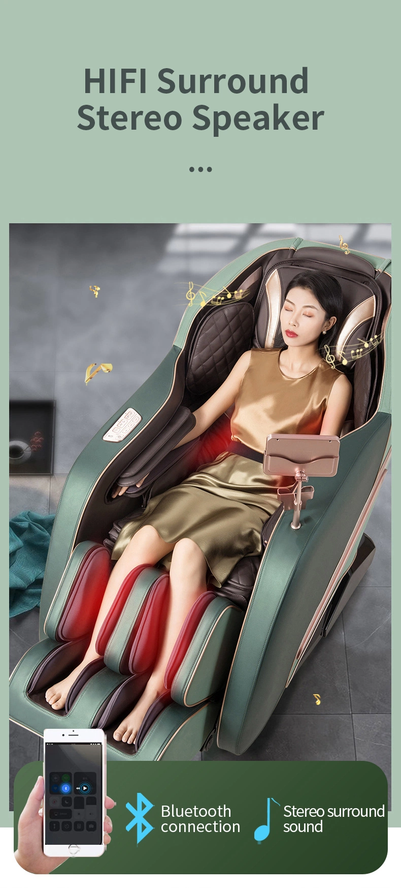 Best Quality Shoulder OEM Stretch Technical Lobby Luxury Massage Chair