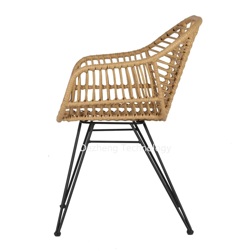 High Quality Farm Like Home Bar Outdoor Beach Dining Rattan Chair for Commercial