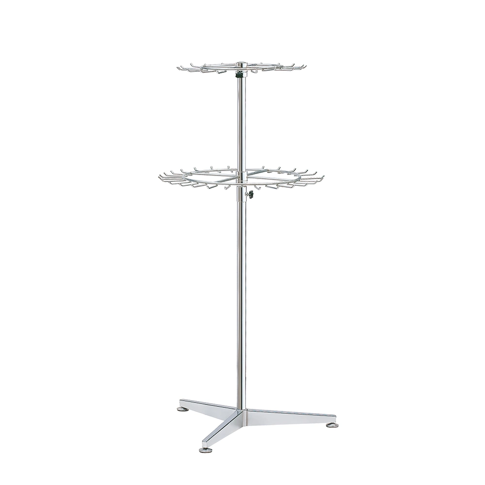 Flooring Iron Metal Stand Chrome Display Rack