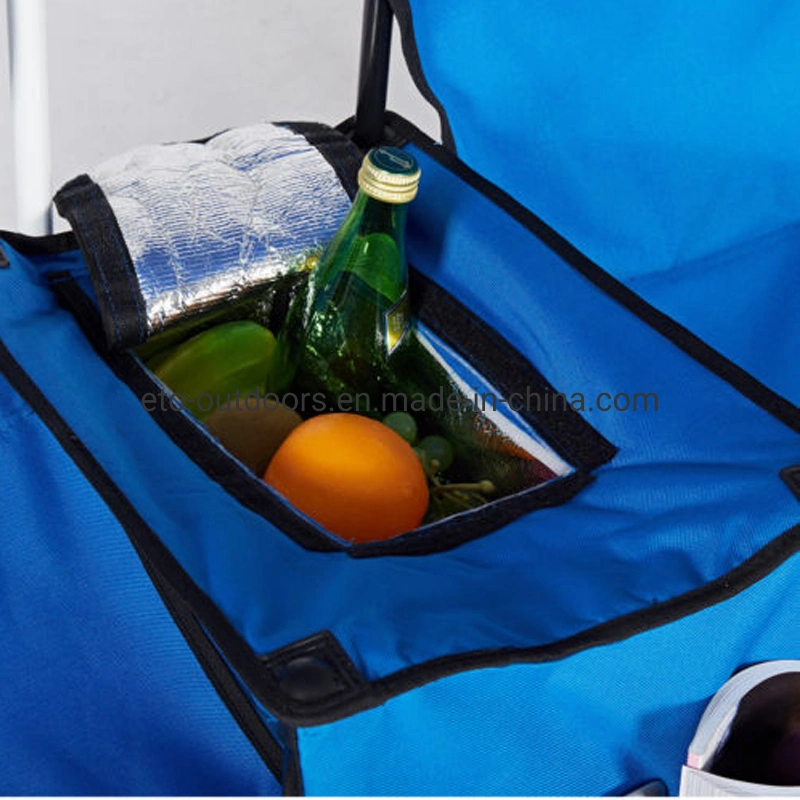 Hotsales Double Seats Beach Chair with Umbrella Sun Canopy Camping Chair with Cooler Bag Price 10%off