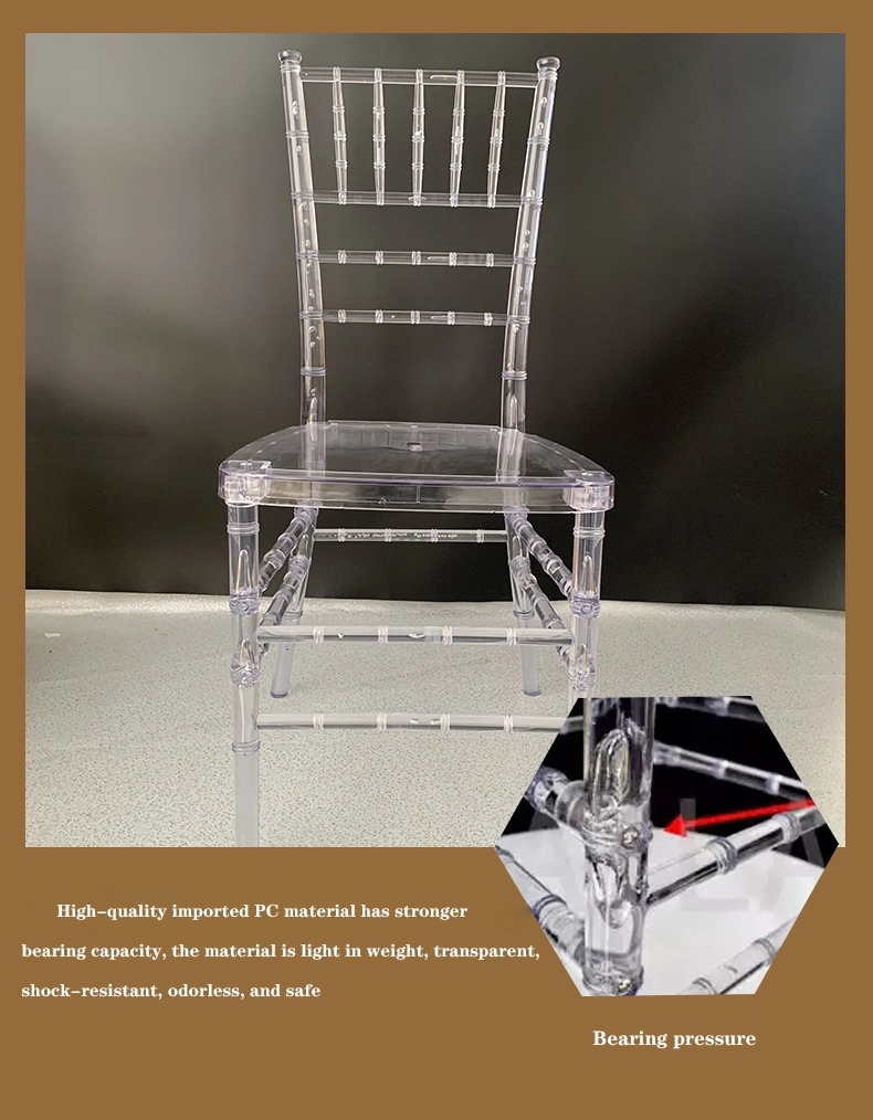 Clear Large Size Modern Ghost Side Chair Dining Room Chair