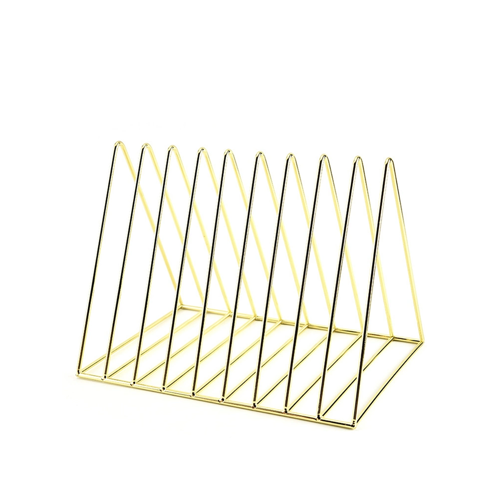 Desktop Wire Book Holder Stand Metal Steel Shelves Rack