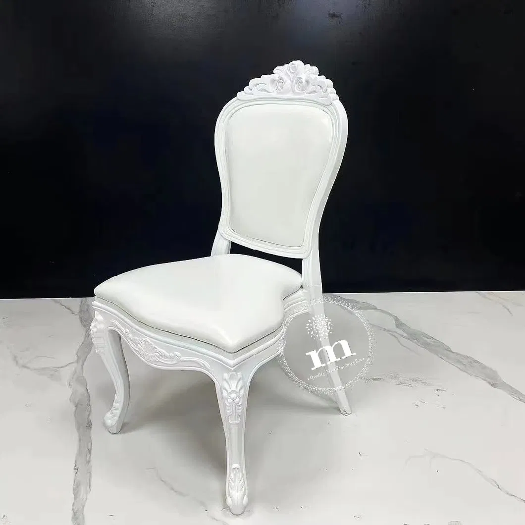 White Classic Banquet Acrylic Chiavari Chair Stacking Plastic Silla Tiffany Chair