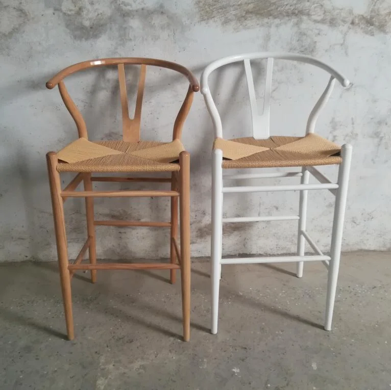 Black Hans Wegner Chair Y Wishbone Chair with Armrest