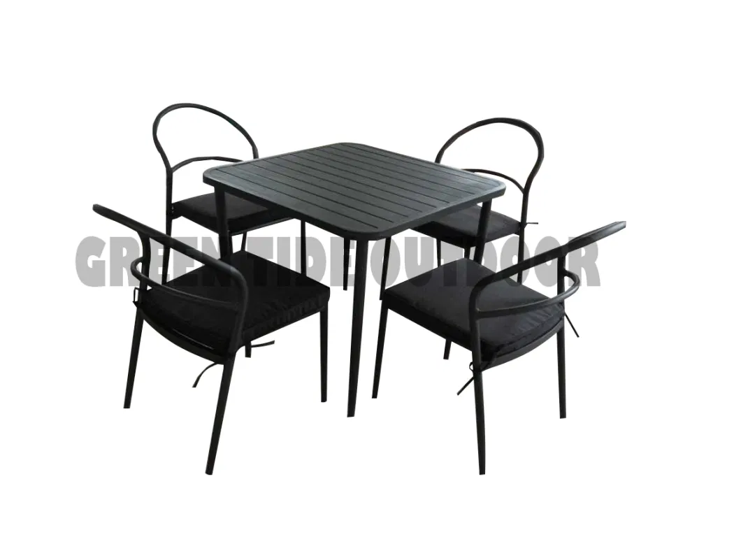 China Aluminum Outdoor Patio Garden Dining Furniture Dining Set