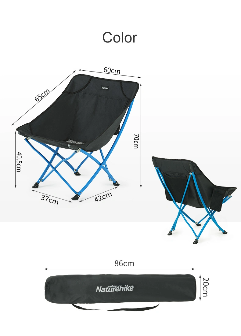 Outdoor Portable Light Weight Folding Moon Chair for Fishing Beach Camping Drawing Picnic