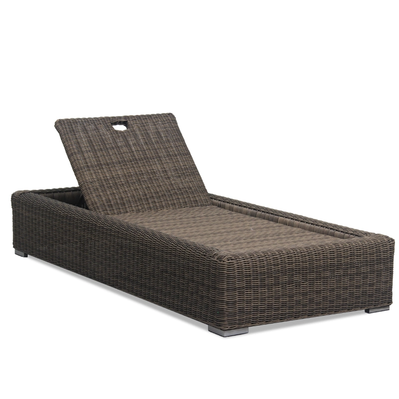 Basic Customization Leisure Patio Rattan Furniture Outdoor Pool Sun Lounger