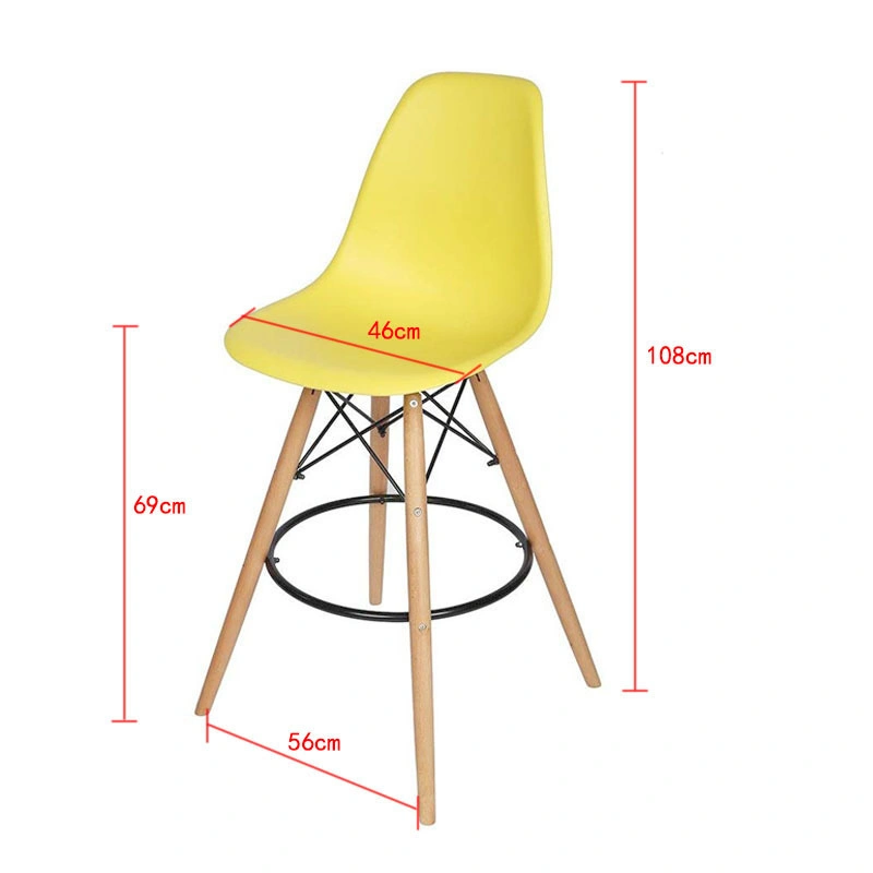 China Wholesale Outdoor/Indoor Home Modern/Restaurant/Commercial Replica/Plastic Bar Stools Price for Plastic/Kitchen/High/Counter/Dining Room Furniture/Nordic