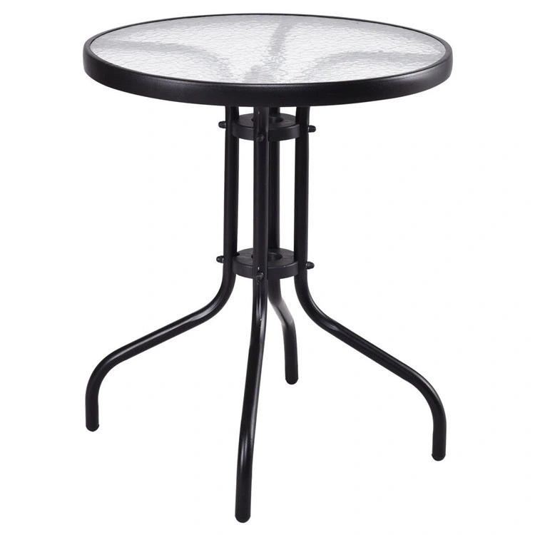 24&quot; Patio Dining Table Round Bistro Table Outdoor Furniture Garden Table