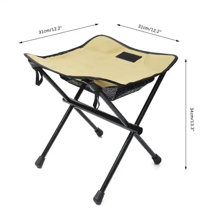 Mini Folding Maza Stool Aluminum Alloy Small Camping Outdoor Metal Maza Stool