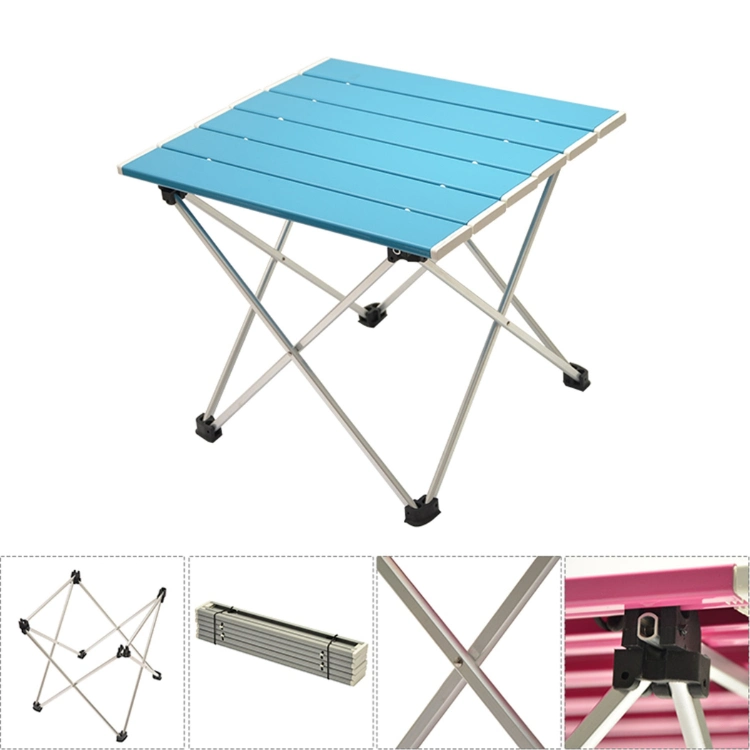 Folding Camping Table and Stool Lightweight Portable Outdoor Aluminium Frame Bag