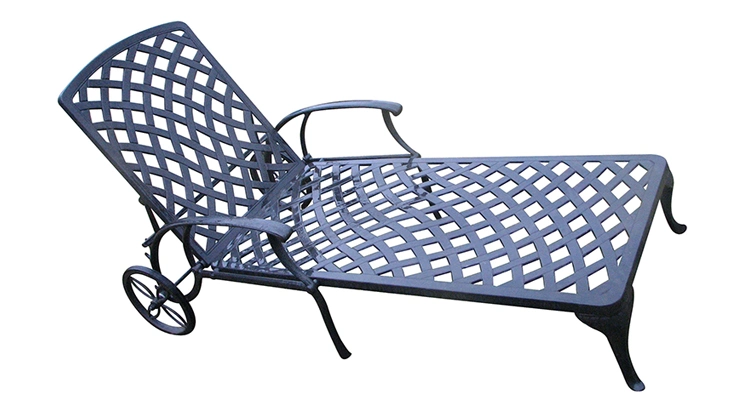 Cast Aluminum Patio Furniture Outdoor Garden Furniture Chaise Lounge