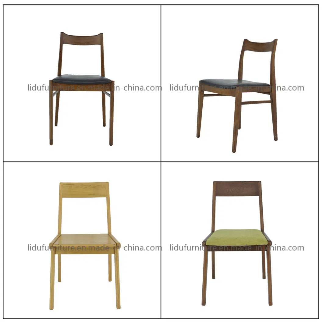 Modern Wood Dining Chairs with Cheap Price/Dining Room Chairs/Classic Cafe Dining Chair/Walnut Color Chair/Individual Chair