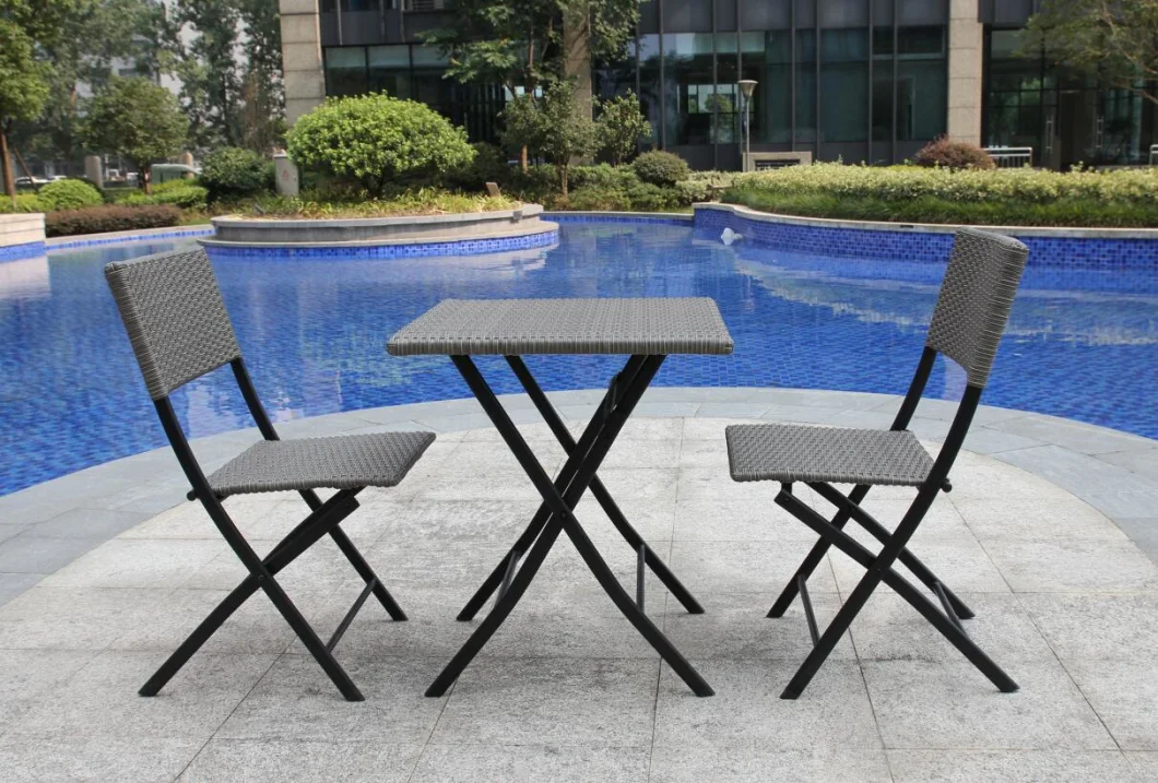 Outdoor Furniture Patio Garden Folding Table and Chair 3 PCS