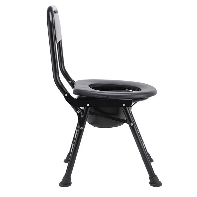 Adjustable Foldable Bathroom Commode Toilet Chair Comfortable Commode Chair