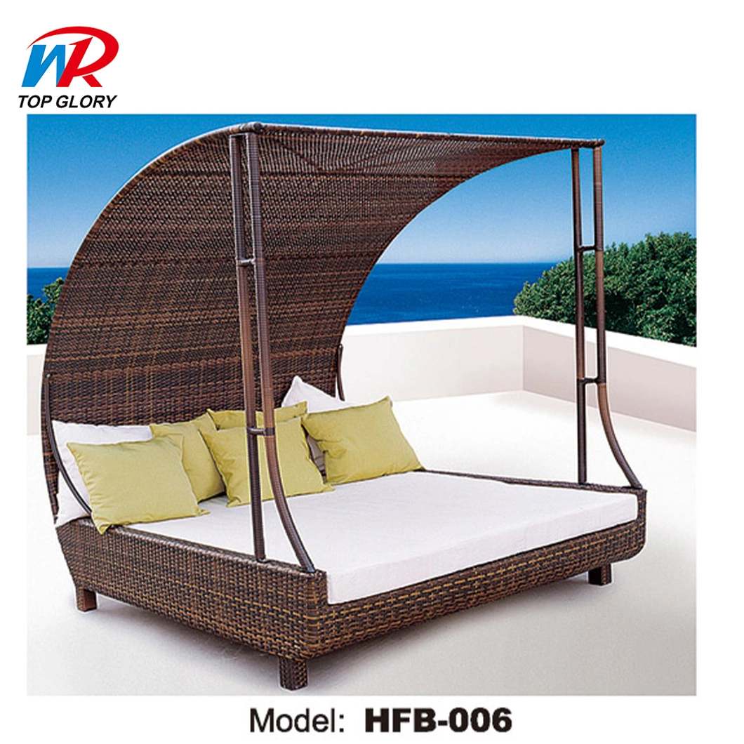 UV-Resistant PE-Rattan Folding Outdoor Beach Sun Lounger Chaise Lounger (TG-JW92)