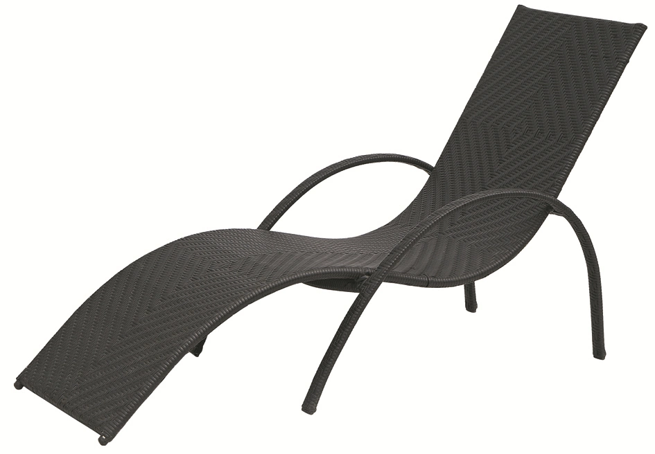 White Color High Quality Rattan Outdoor Garden Aluminum Sun Lounger