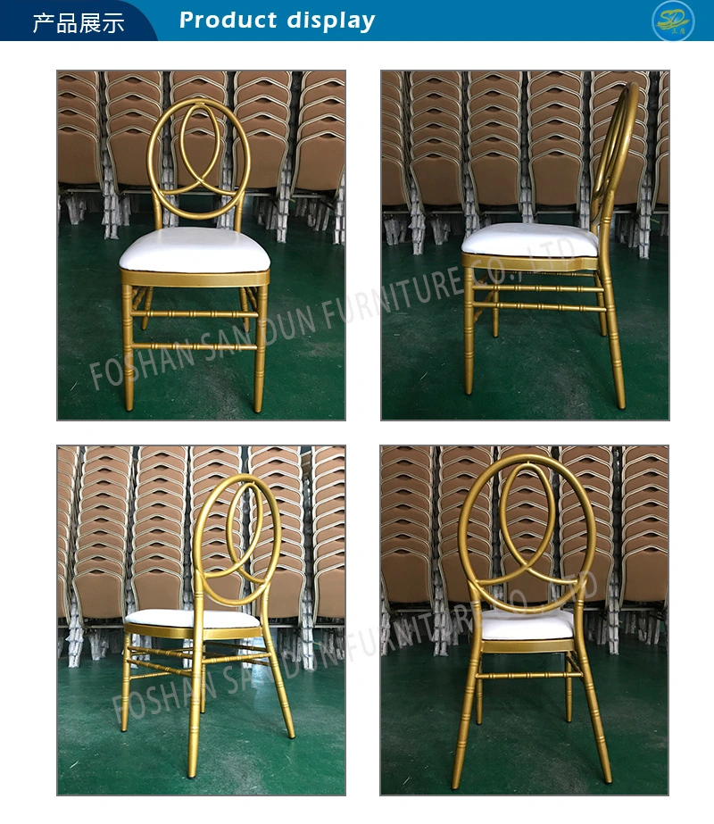 Stacking Design Iron Wedding Party Banquet Phoenix Chair