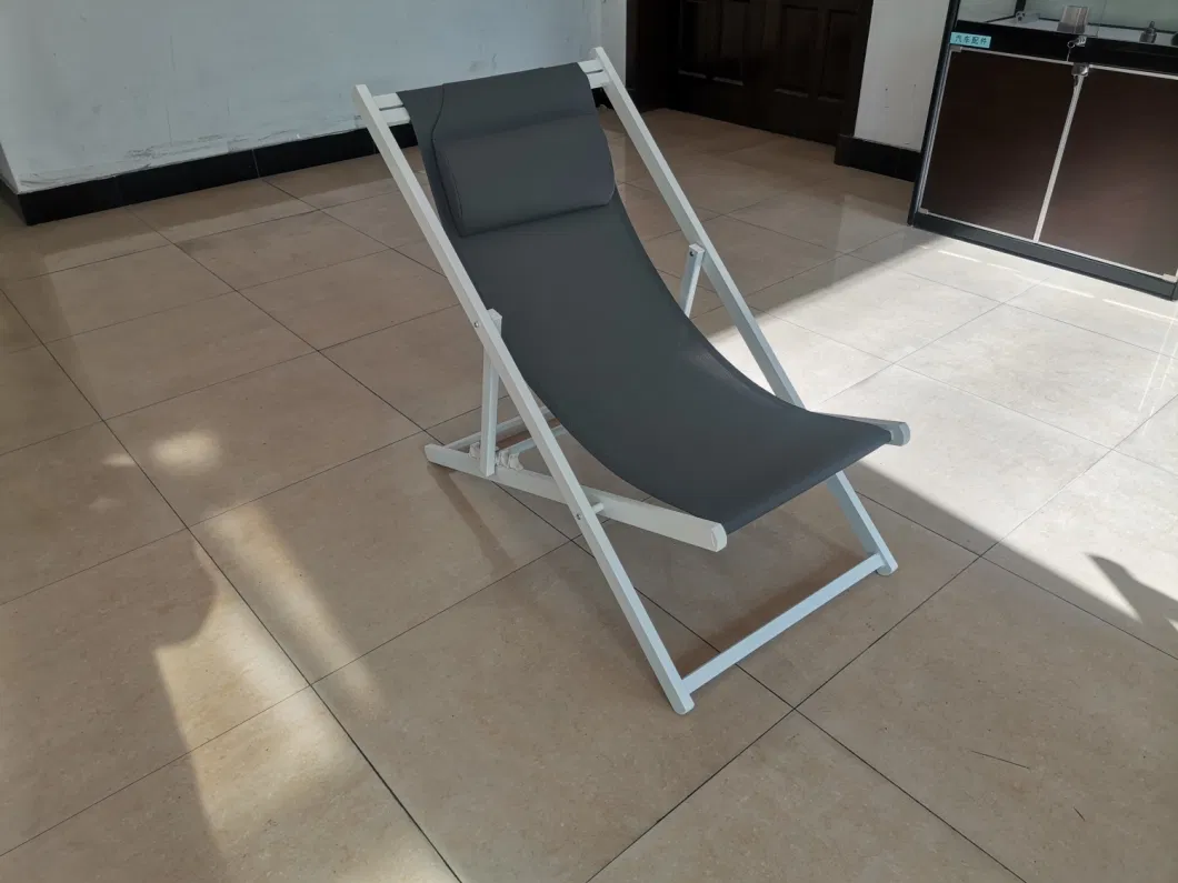 Aluminum Sea Textile Deck Chair for Pools Beach Resort Hotels