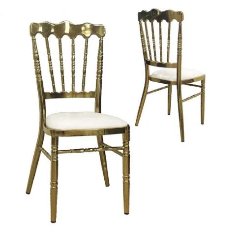 European Aluminum Alloy Dining Chair Napoleon Chair