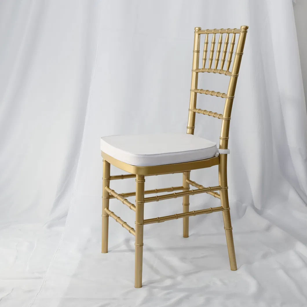 High Quality Garden Hotel Wedding Events Plastic Resin Gold Tiffany Chairs