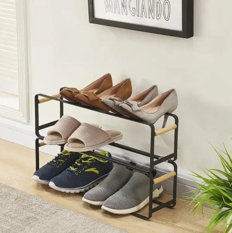 Stackable Storage Shelf with Multi-Function Standing Shoe Racks for Shoe Organization