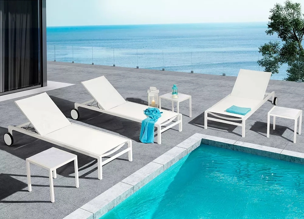 Good Quality Wholesale Aluminium Beach Outdoor Sun Lounger Garden Swimming Pool Deck Chair