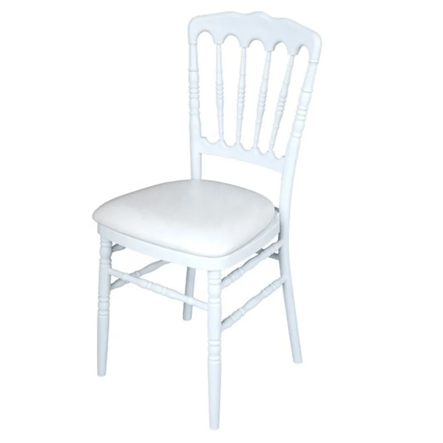 High Quality Hotel Wedding Event Plastic Resin White Napoleon Chairs