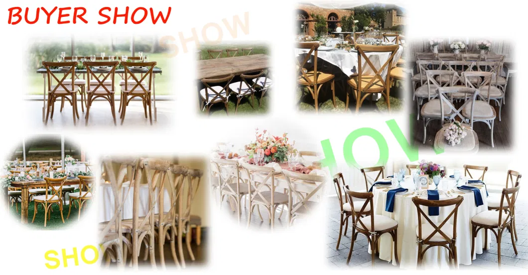 Rustic Look Wedding Event Cross Back Chair