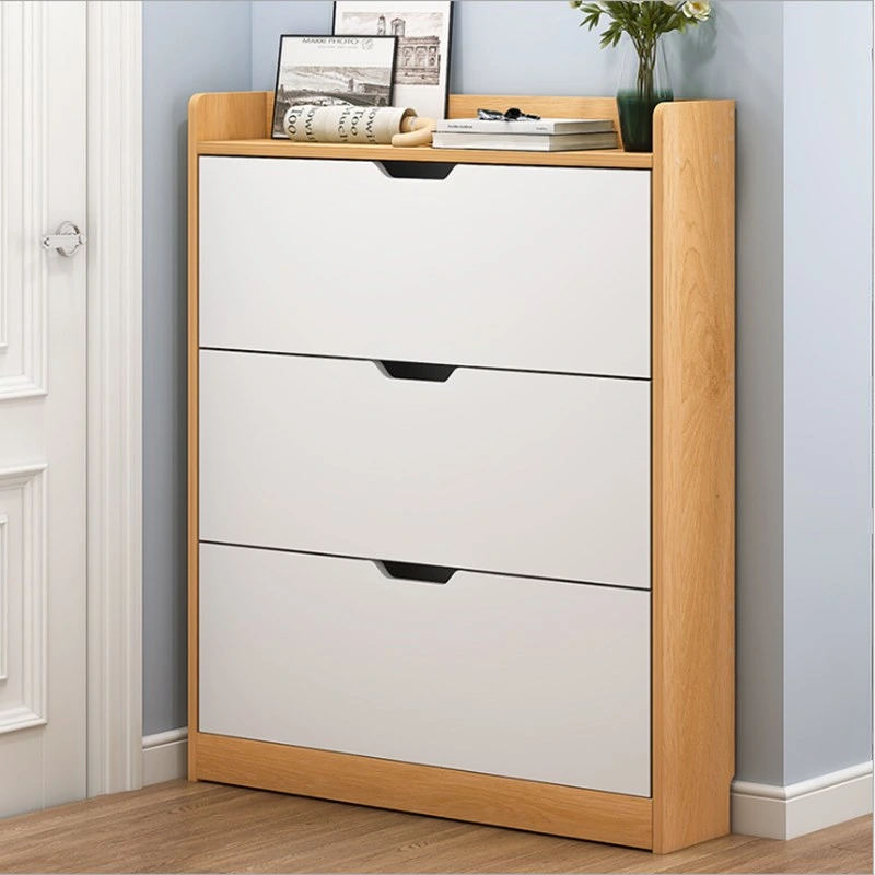 Nordic Shoe Cabinet, Home Interior, Good-Looking, Simple Entrance Porch Cabinet Storage Space-Saving, Narrow Bucket Shoe Shelf