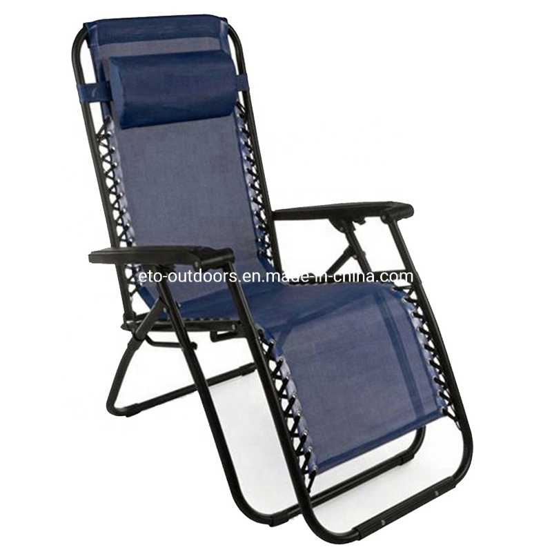 Outdoor Folding Chaise Longue, Foldable Sun Beach Pool Deck Leisure Lazy Lounge Chairs