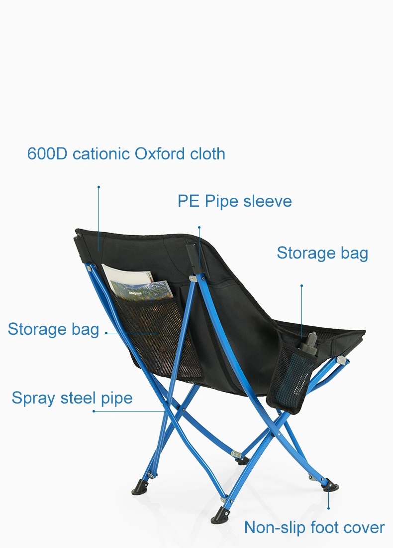 Outdoor Portable Light Weight Folding Moon Chair for Fishing Beach Camping Drawing Picnic