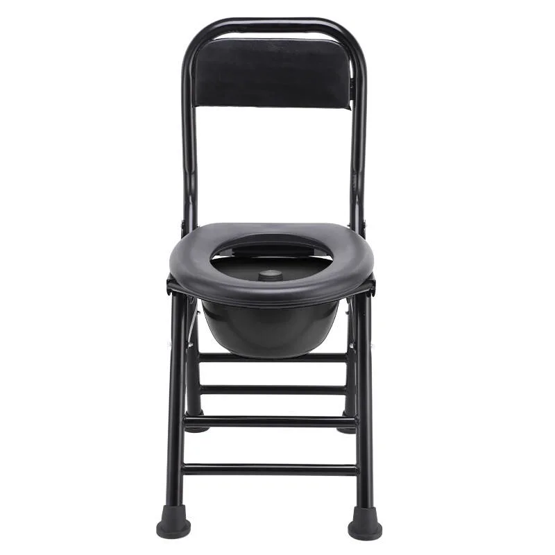 Adjustable Foldable Bathroom Commode Toilet Chair Comfortable Commode Chair