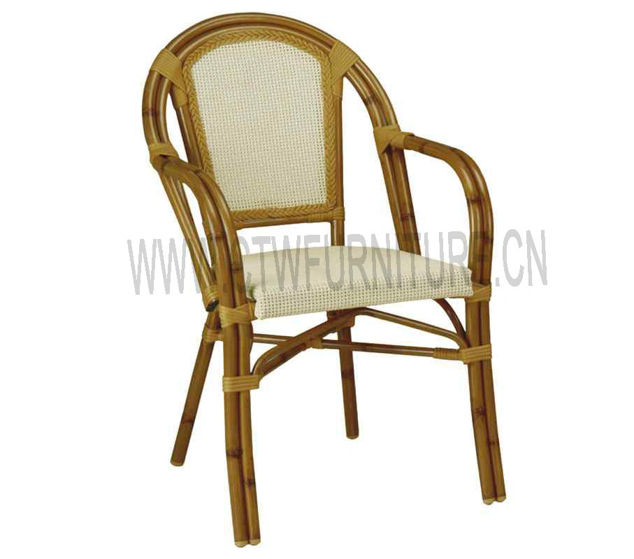 High Quality All Weather Outdoor Furniture Rattan Wishbone Arm Chair